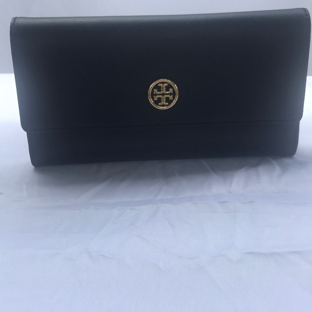 Tory Burch Black Leather Wallet